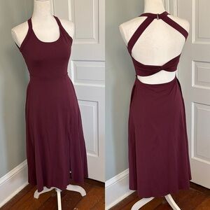 Women’s Tennis Dress Athletic Material Slit Open Back‎ Size XS